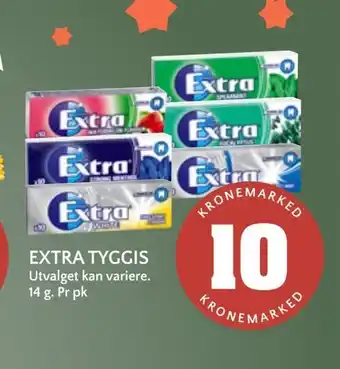 Coop Mega Extra tyggis tilbud