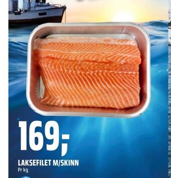 Coop Obs Laksefilet m/skinn tilbud