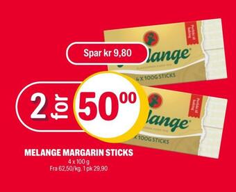 Coop Extra Melange margarin sticks tilbud
