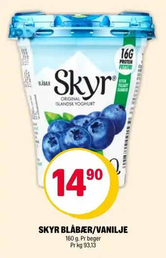 Coop Extra Skyr blåbær/vanilje tilbud