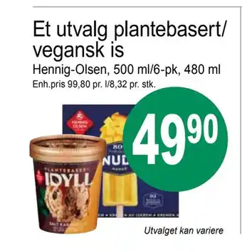 Joker Et utvalg plantebasert/ vegansk is tilbud