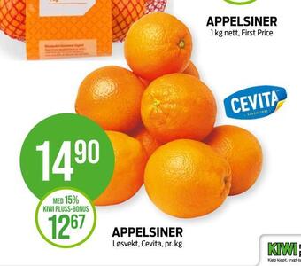 Kiwi Appelsiner tilbud