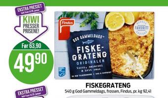 Kiwi Fiskegrateng tilbud
