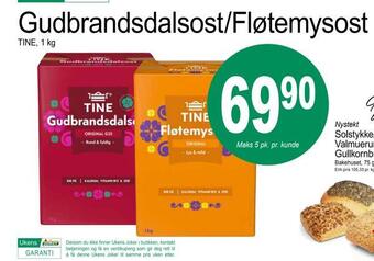 Joker Gudbrandsdalsost/fløtemysost tilbud