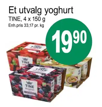 Joker Et utvalg yoghurt tilbud