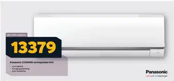 Megaflis Panasonic cz35wke varmepumpe hvit tilbud