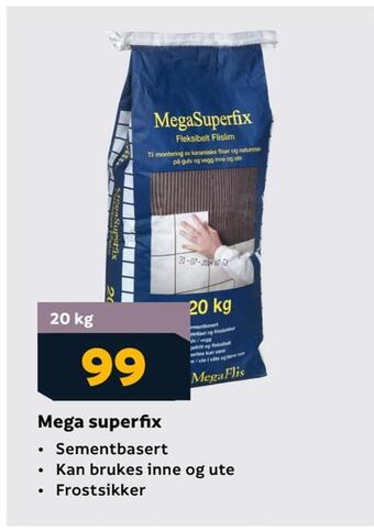 Megaflis Mega superfix tilbud