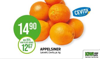 Kiwi Cevita appelsiner tilbud