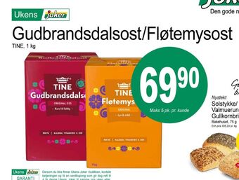 Joker Tine gudbrandsdalsost tilbud
