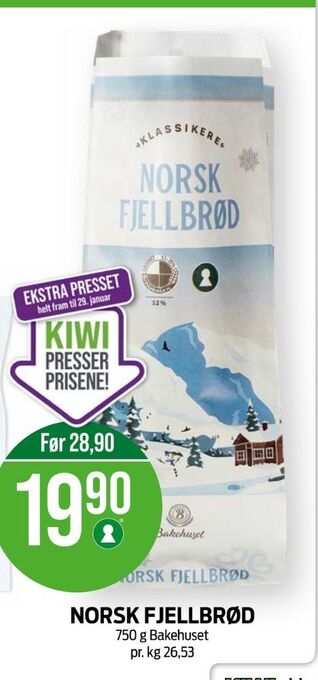 Kiwi Bakehuset brød tilbud