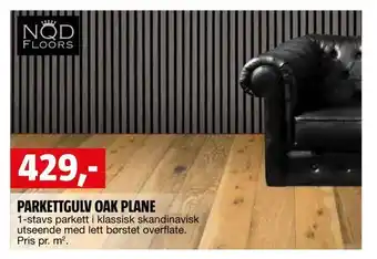 Bauhaus Parkettgulv oak plane tilbud