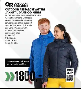 Sport Outlet Outdoor research vattert jakke til dame og herre tilbud