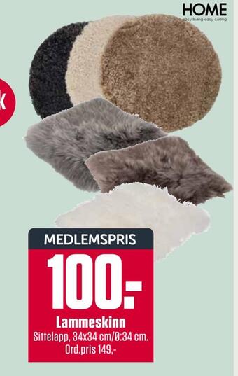 Europris Lammeskinn tilbud