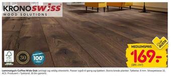 Rusta Laminatgulv coffee wide oak tilbud