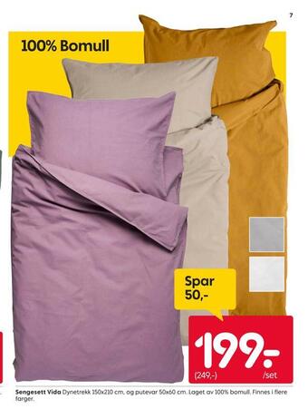 Rusta Sengesett vida tilbud