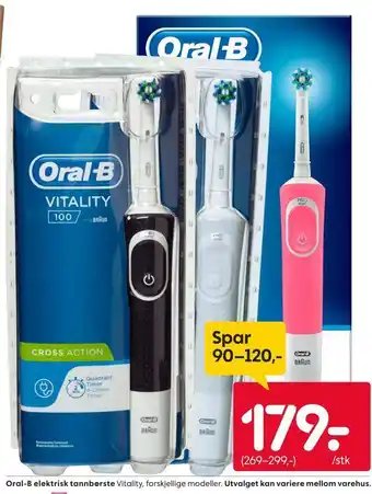 Rusta Oral-b elektrisk tannbørste tilbud