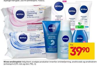 Rusta Nivea ansiktspleie tilbud