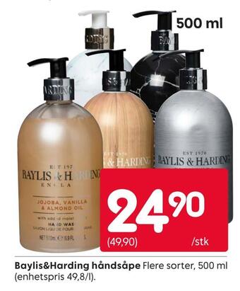 Rusta Baylis&harding håndsåpe tilbud