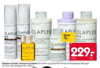 Rusta Olaplex sjampo, balsam og hårkur tilbud
