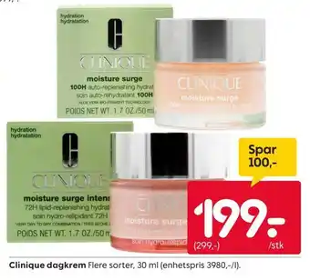 Rusta Clinique dagkrem tilbud