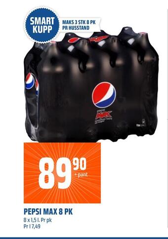 Coop Obs Pepsi max 8 pk tilbud