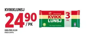 Jacobs Kvikklunsj tilbud