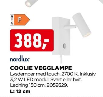 jem & fix Coolie vegglampe tilbud