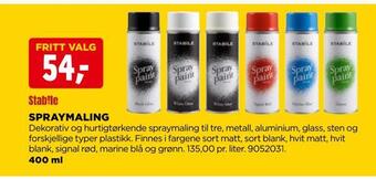 jem & fix Spraymaling tilbud