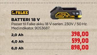 jem & fix Batteri 18 v tilbud