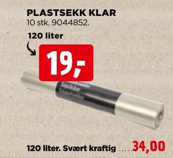 jem & fix Plastsekk klar tilbud