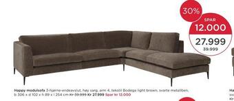 Møbelringen Happy modulsofa tilbud