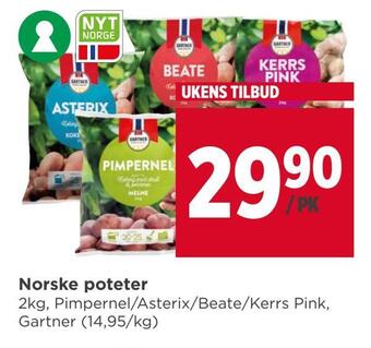 Meny Norske poteter tilbud