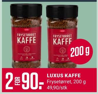 Europris Luxus kaffe tilbud
