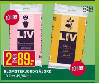 Europris Blomsterjord/såjord tilbud