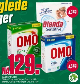 Europris Blenda vaskepulver tilbud