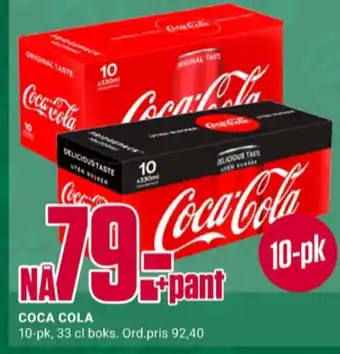 Europris Coca-cola zero brus tilbud