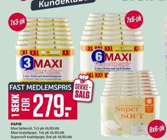 Europris Maxi tørkerull tilbud