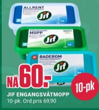 Europris Jif engangsmopp tilbud