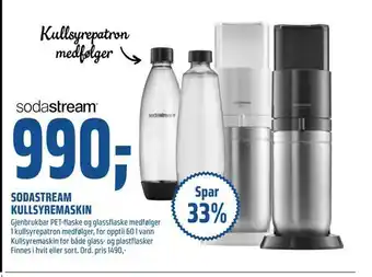 Coop Obs Sodastream kullsyremaskin tilbud