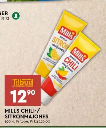Coop Mega Mills chili-/ sitronmajones tilbud