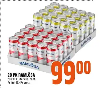 Coop Obs 20 pk ramlösa tilbud