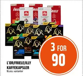 Coop Obs L'or/friele/illy kaffekapsler tilbud