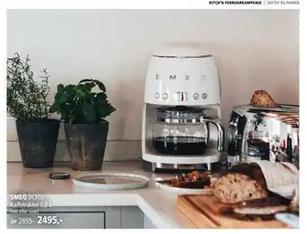 Kitch'n Smeg dcf02 kaffetrakter tilbud