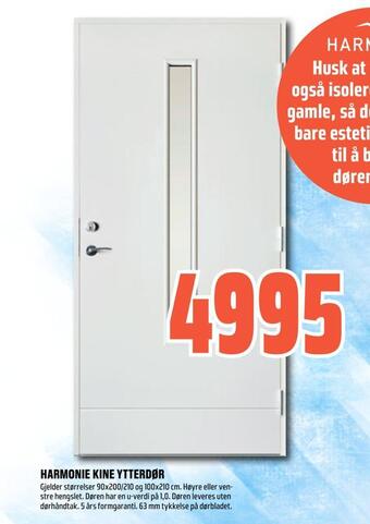 Coop Obs Harmonie kine ytterdør tilbud