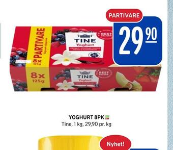 Rema 1000 Yoghurt 8pk tilbud
