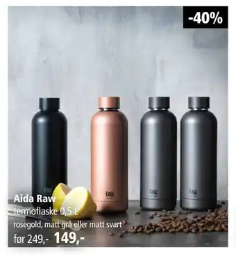 Kitch'n Aida raw termoflaske 0,5 l tilbud