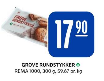 Rema 1000 Grove rundstykker tilbud