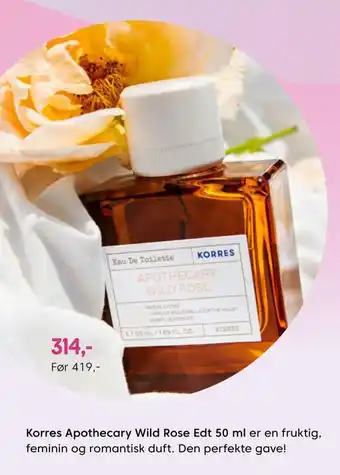 VITA Korres apothecary wild rose edt 50 ml tilbud