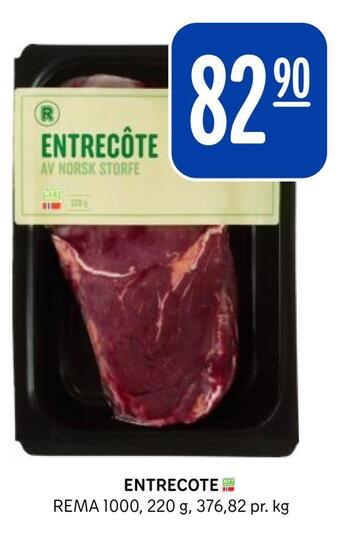 Rema 1000 Entrecote tilbud
