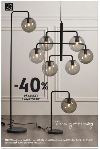 Bohus Street bordlampe tilbud